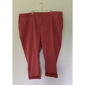 Denim Six straight leg mauve pants